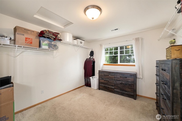 1877 Emerald Way, Lynden, WA 98264 - walk in closet featuring carpet flooring and attic access