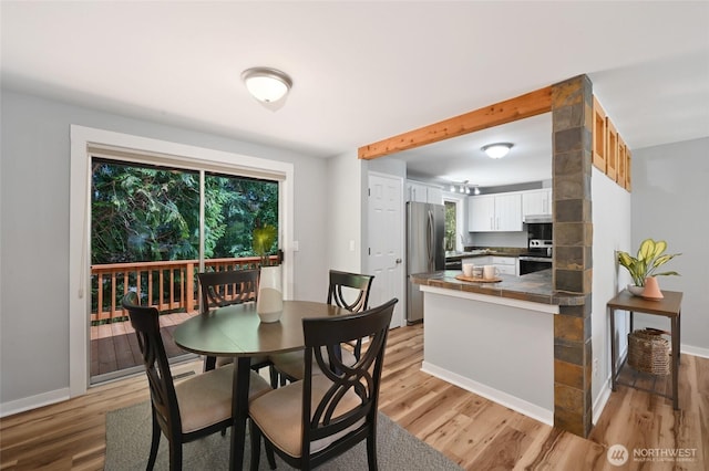 10816 NE 154th Pl, Bothell, WA 98011 - dining space featuring light wood finished floors and baseboards