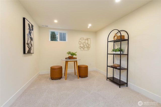 3430 42nd Ave SW, Seattle, WA 98116 - living area with carpet floors and recessed lighting