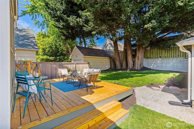 3430 42nd Ave SW, Seattle, WA 98116 - deck featuring a fenced backyard
