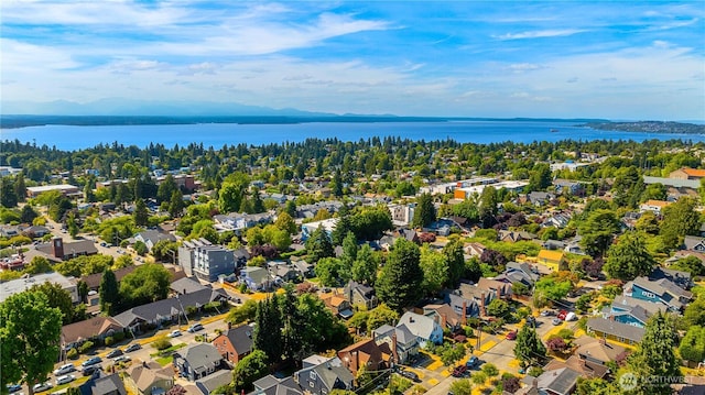 3430 42nd Ave SW, Seattle, WA 98116 - aerial perspective of suburban area featuring a nearby body of water