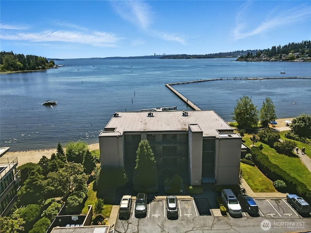 9717 NE Juanita Dr Unit 101, Kirkland, WA 98034 - drone / aerial view of a large body of water