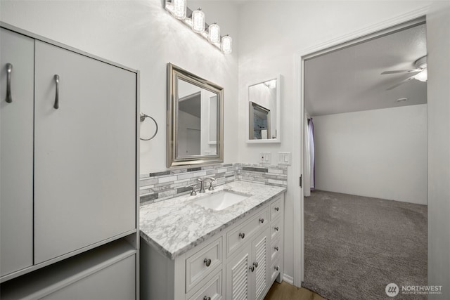 1809 Heritage Hvn, Wenatchee, WA 98801 - bathroom with vanity and a ceiling fan