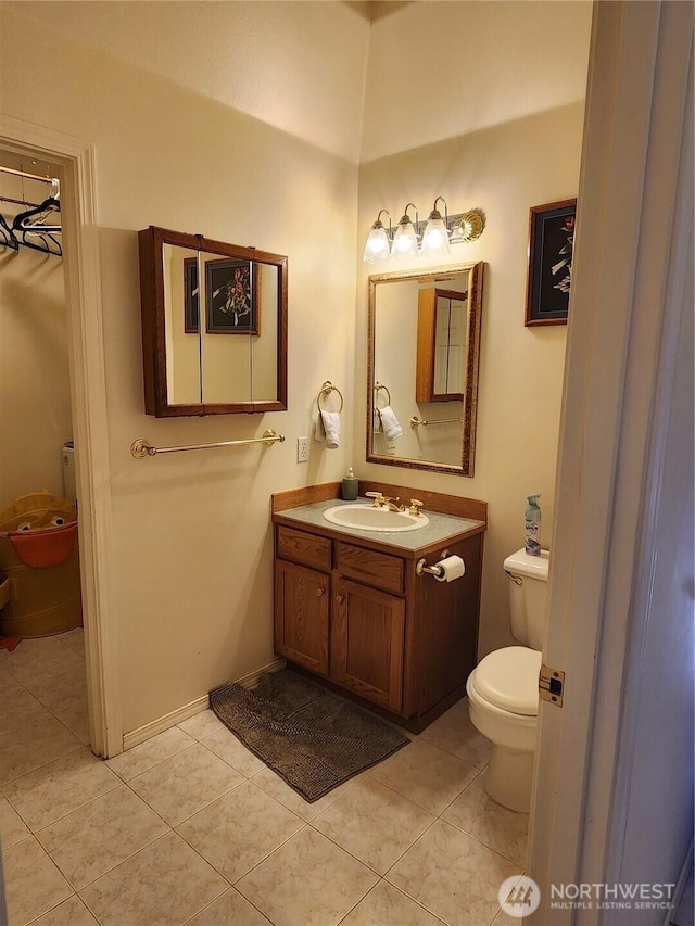 22528 100th Ave SE, Kent, WA 98031 - half bathroom featuring vanity and tile patterned floors