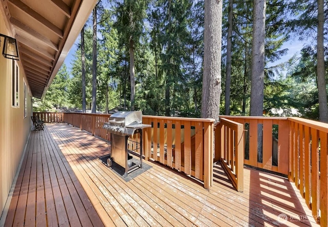 4402 Clearwater Dr SE, Lacey, WA 98503 - wooden terrace with a grill