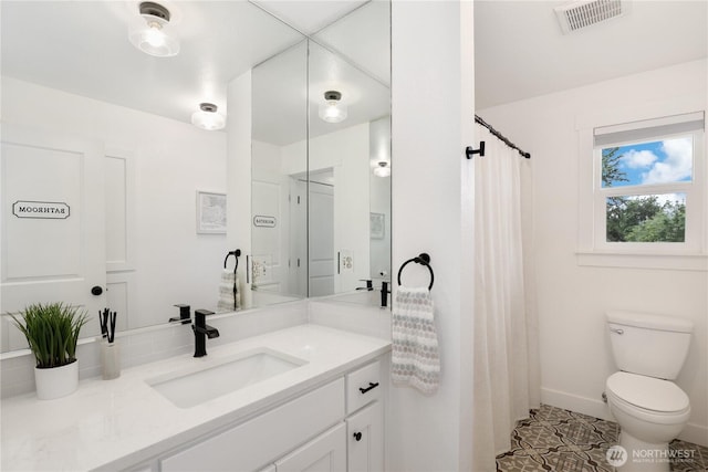 11112 234th St E, Graham, WA 98338 - full bathroom with vanity, tile patterned flooring, and a shower with shower curtain