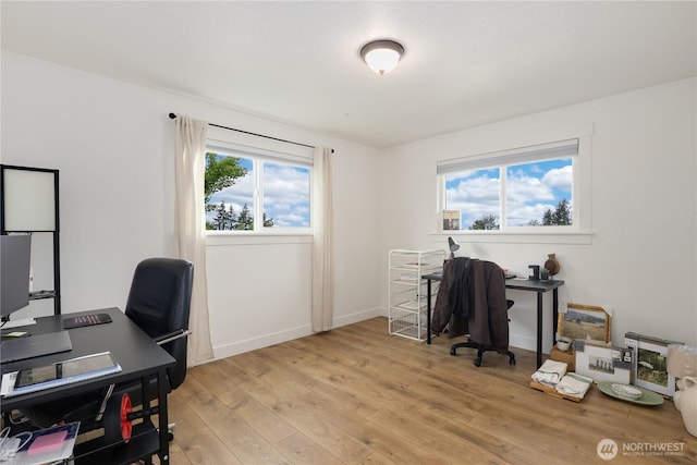 11112 234th St E, Graham, WA 98338 - office with light wood-style flooring and baseboards