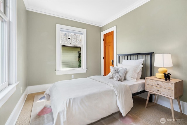 7016 Fremont Ave N, Seattle, WA 98103 - carpeted bedroom featuring crown molding