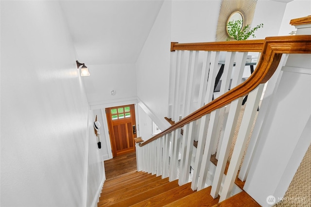 7016 Fremont Ave N, Seattle, WA 98103 - stairs featuring wood finished floors