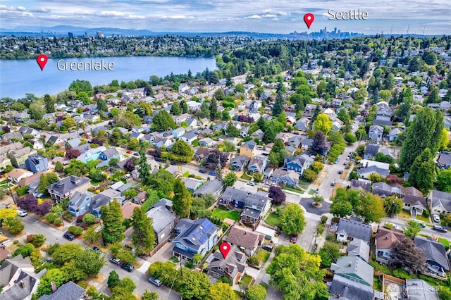 7016 Fremont Ave N, Seattle, WA 98103 - aerial perspective of suburban area with a nearby body of water