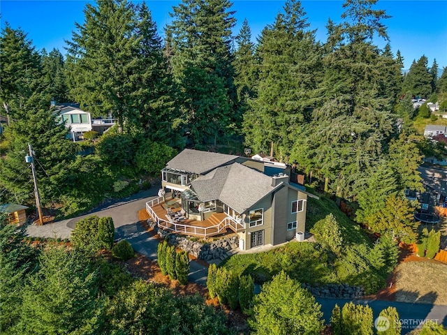 18110 85th St E, Bonney Lake, WA 98391 - view from above of property featuring a heavily wooded area