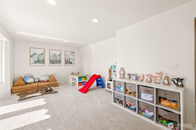 18110 85th St E, Bonney Lake, WA 98391 - recreation room with carpet floors and recessed lighting