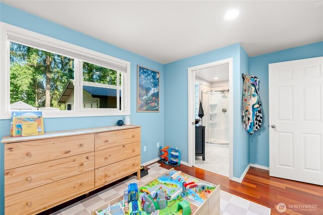 18110 85th St E, Bonney Lake, WA 98391 - playroom featuring light wood-style floors and recessed lighting