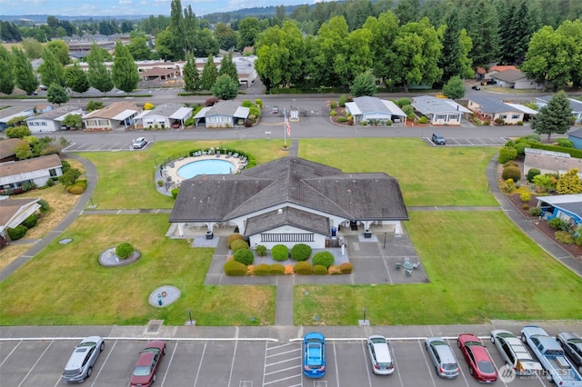 1402 22nd St NE Unit 86, Auburn, WA 98002 - aerial view of residential area with a pool area