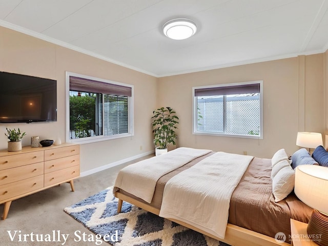 1402 22nd St NE Unit 86, Auburn, WA 98002 - carpeted bedroom with ornamental molding and baseboards