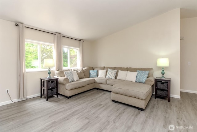 15816 251st St E, Graham, WA 98338 - living room featuring light wood-type flooring and baseboards