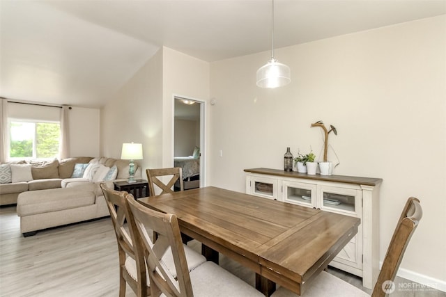 15816 251st St E, Graham, WA 98338 - dining area with light wood-style flooring and lofted ceiling