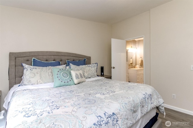 15816 251st St E, Graham, WA 98338 - bedroom with wood finished floors and ensuite bathroom