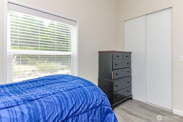 15816 251st St E, Graham, WA 98338 - bedroom featuring light wood-type flooring and a closet