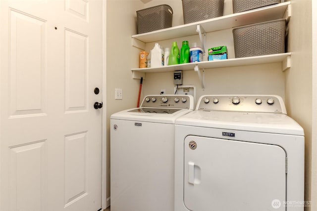 15816 251st St E, Graham, WA 98338 - washroom featuring washer and clothes dryer