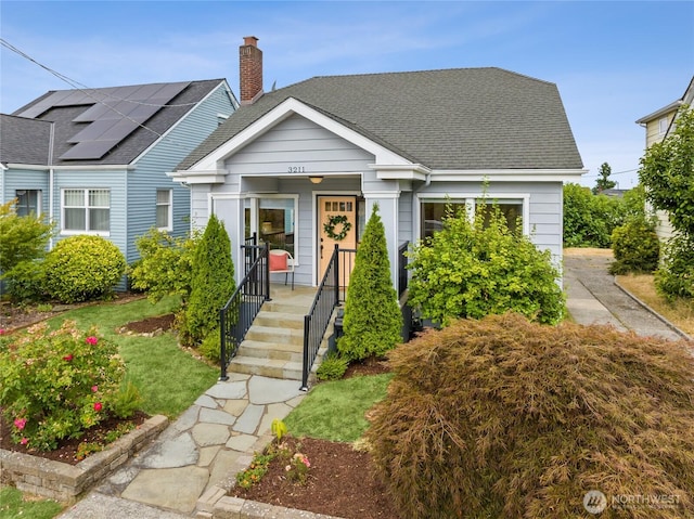3211 16th Ave S, Seattle, WA 98144 - bungalow-style house with roof with shingles and a chimney