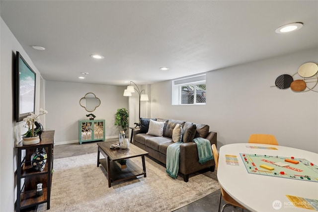 111 27th Ave S, Seattle, WA 98144 - living area featuring recessed lighting and baseboards