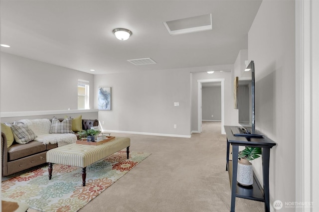 11103 5th Ave SW, Seattle, WA 98146 - living room featuring light colored carpet and baseboards