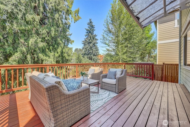 11103 5th Ave SW, Seattle, WA 98146 - deck featuring outdoor lounge area
