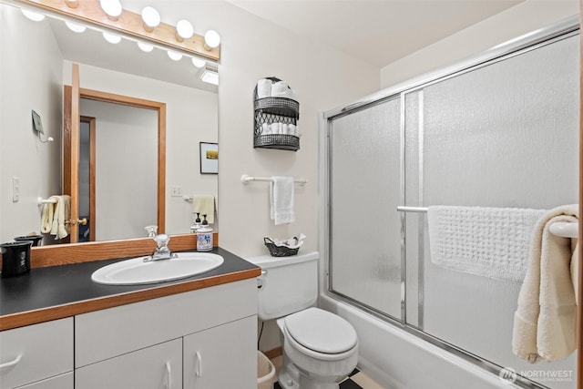 106 River St, Leavenworth, WA 98826 - bathroom featuring vanity and shower / bath combination with glass door