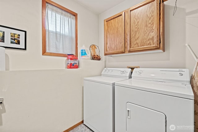 106 River St, Leavenworth, WA 98826 - laundry room featuring cabinet space and separate washer and dryer