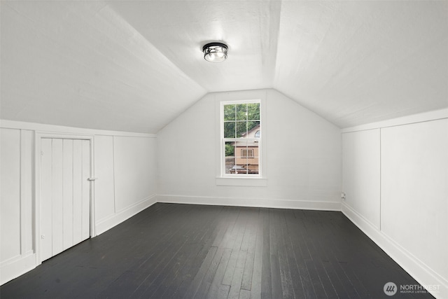 2104 Stuart St, Raymond, WA 98577 - additional living space featuring dark wood-style flooring and lofted ceiling
