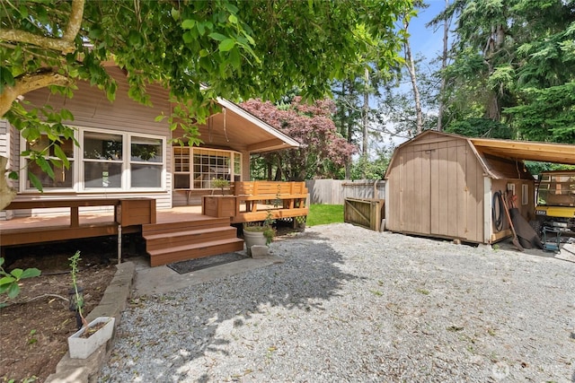 383 E Piper Way, Camano Island, WA 98282 - view of yard featuring a storage unit and a deck