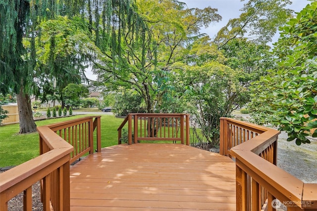 383 E Piper Way, Camano Island, WA 98282 - deck featuring a lawn
