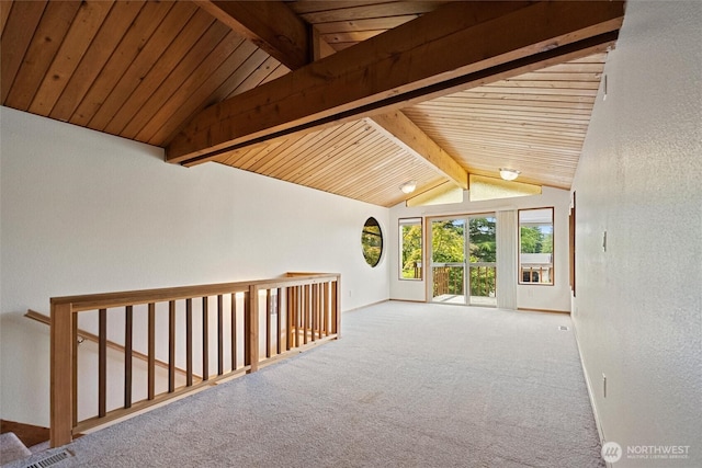 383 E Piper Way, Camano Island, WA 98282 - spare room with wooden ceiling and carpet floors