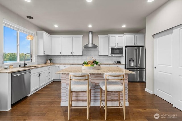 19042 123rd Ave SE, Renton, WA 98058 - kitchen featuring stainless steel appliances, tasteful backsplash, light stone counters, white cabinets, and recessed lighting