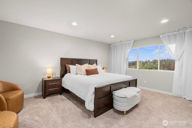 19042 123rd Ave SE, Renton, WA 98058 - bedroom with light carpet and recessed lighting