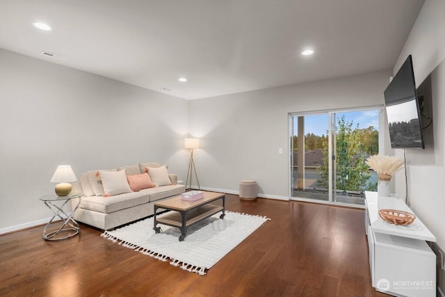 19042 123rd Ave SE, Renton, WA 98058 - living room featuring wood finished floors and recessed lighting