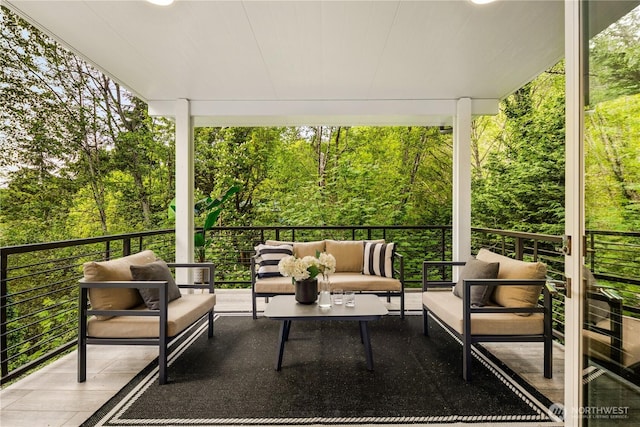 11210 SE 74th St, Newcastle, WA 98056 - view of patio / terrace with outdoor lounge area