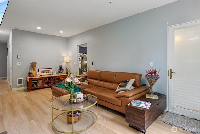3221 SW Avalon Way Unit 113, Seattle, WA 98126 - living area featuring light wood-style floors and recessed lighting