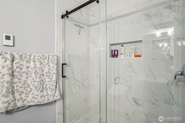 3221 SW Avalon Way Unit 113, Seattle, WA 98126 - bathroom with a marble finish shower