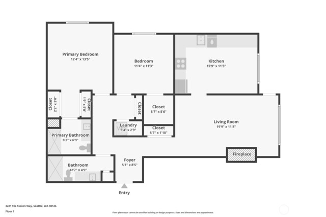 3221 SW Avalon Way Unit 113, Seattle, WA 98126 - view of property floor plan