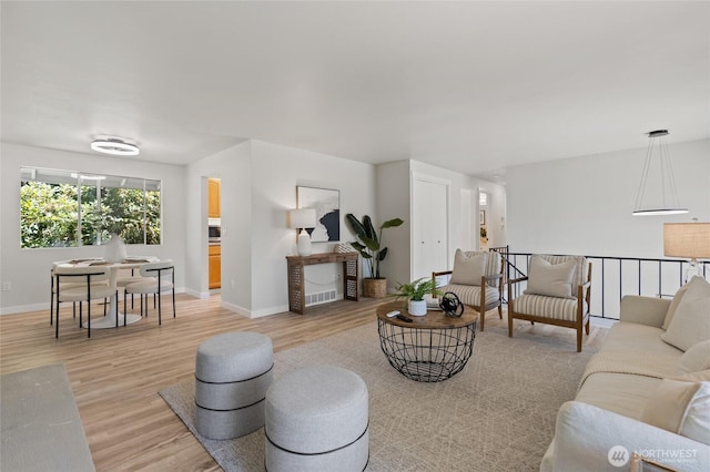 13726 SE 24th St, Bellevue, WA 98005 - living area featuring light wood-type flooring