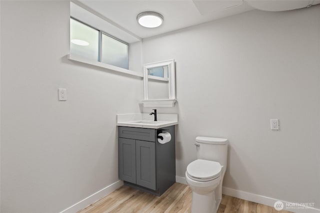 13726 SE 24th St, Bellevue, WA 98005 - bathroom featuring vanity and wood finished floors