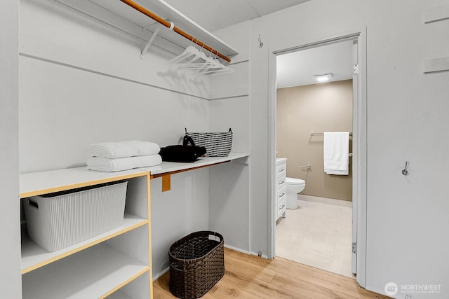 4540 8th Ave NE Unit 202, Seattle, WA 98105 - spacious closet featuring light wood-type flooring