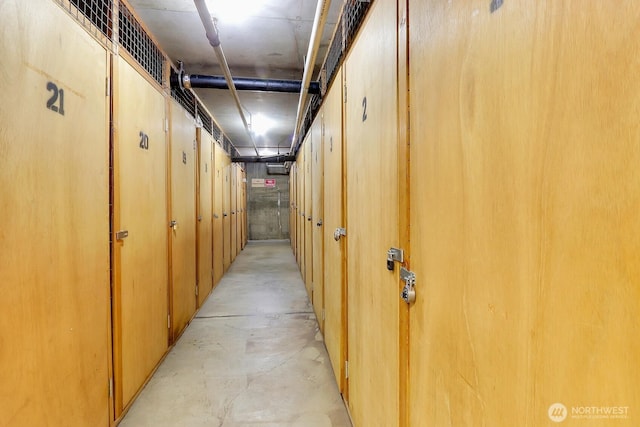 4540 8th Ave NE Unit 202, Seattle, WA 98105 - hallway with concrete flooring