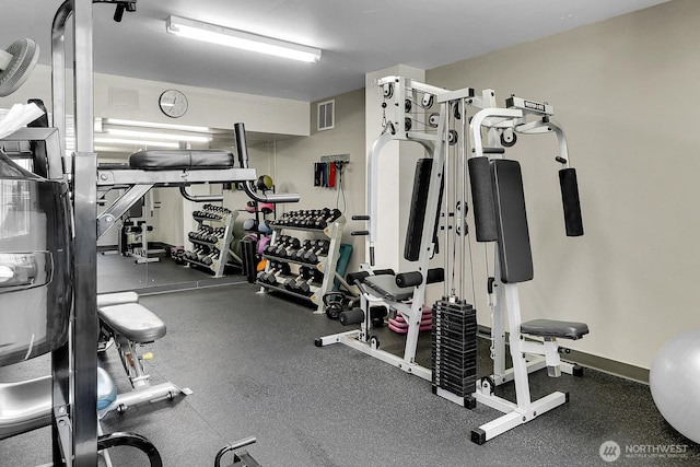 4540 8th Ave NE Unit 202, Seattle, WA 98105 - workout area featuring baseboards