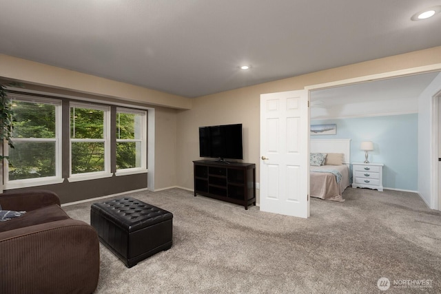 23430 100th Ave SE Unit E102, Kent, WA 98031 - living room with carpet flooring and recessed lighting