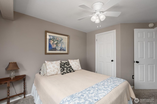 23430 100th Ave SE Unit E102, Kent, WA 98031 - bedroom with carpet and ceiling fan