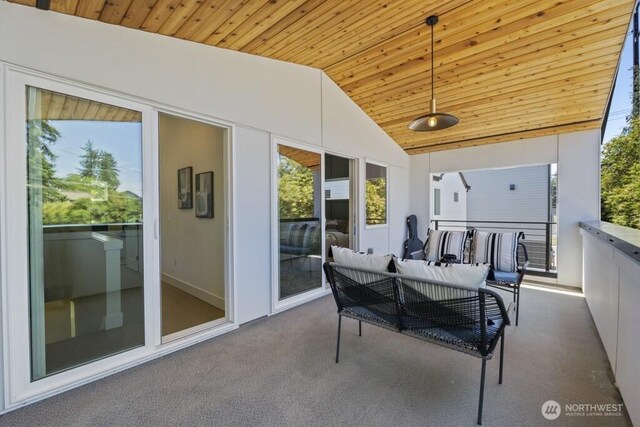 12046 5th Ave NE, Seattle, WA 98125 - view of patio / terrace with outdoor lounge area