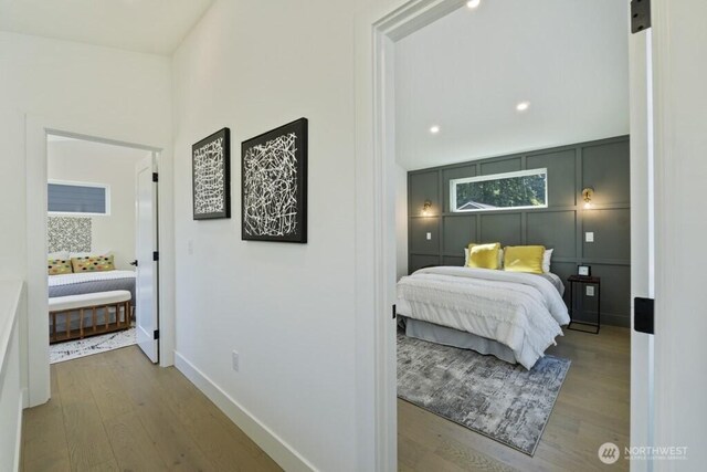 12046 5th Ave NE, Seattle, WA 98125 - bedroom featuring wood finished floors and recessed lighting